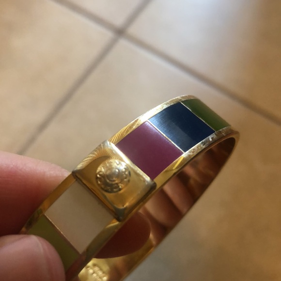 Women’s Coach multi color gold Bangle Bracelet - Picture 3 of 8